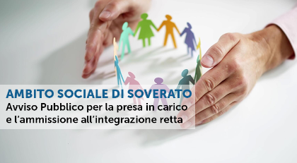 AVVISO PUBBLICO PER LA PRESA IN CARICO E L‘AMMISSIONE ALL’INTEGRAZIONE RETTA
