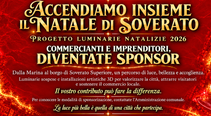 Raccolta di contributi volontari per le luminarie e gli eventi natalizi 2026/2027